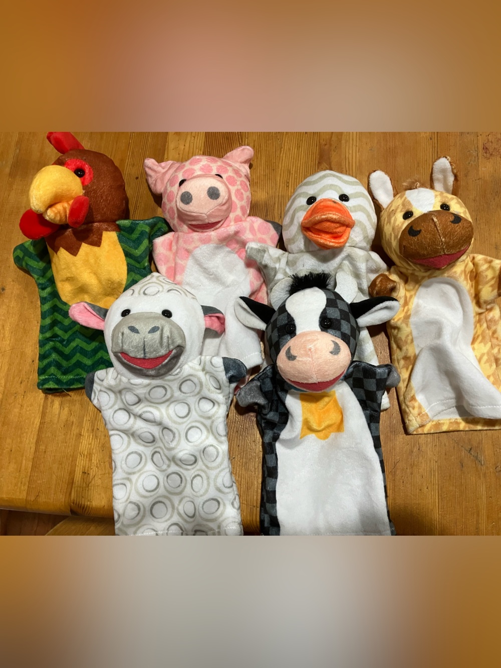 Melissa and Doug Soft Farm Animal Puppet Set of 6